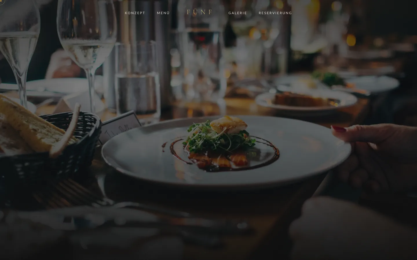 Webdesign Restaurant Wien - FÜNF von PIKSEL